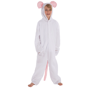 Image of Kids White Mouse | Rat dressing up costume |Charlie Crow