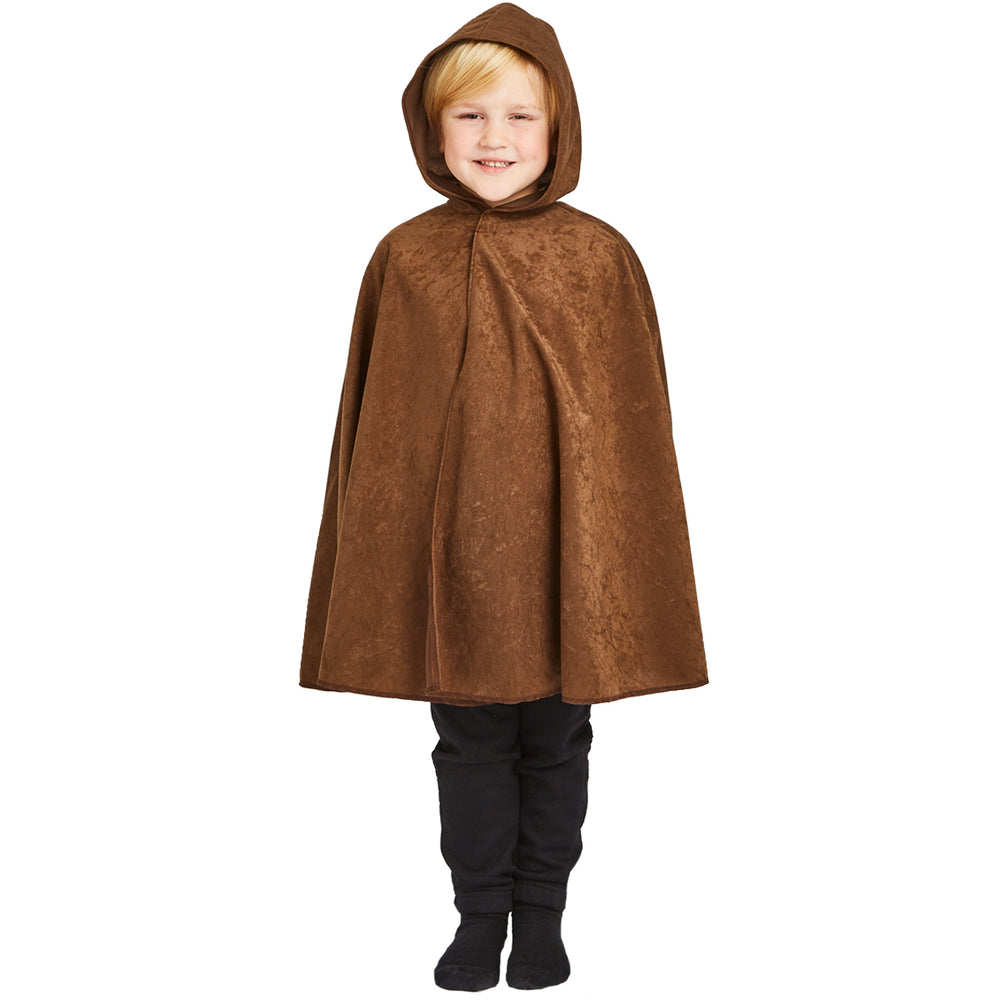 Image of Toddler Dark Brown cloak with hood