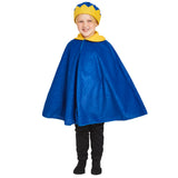 Blue Toddler King / Queen Cloak & Crown costume