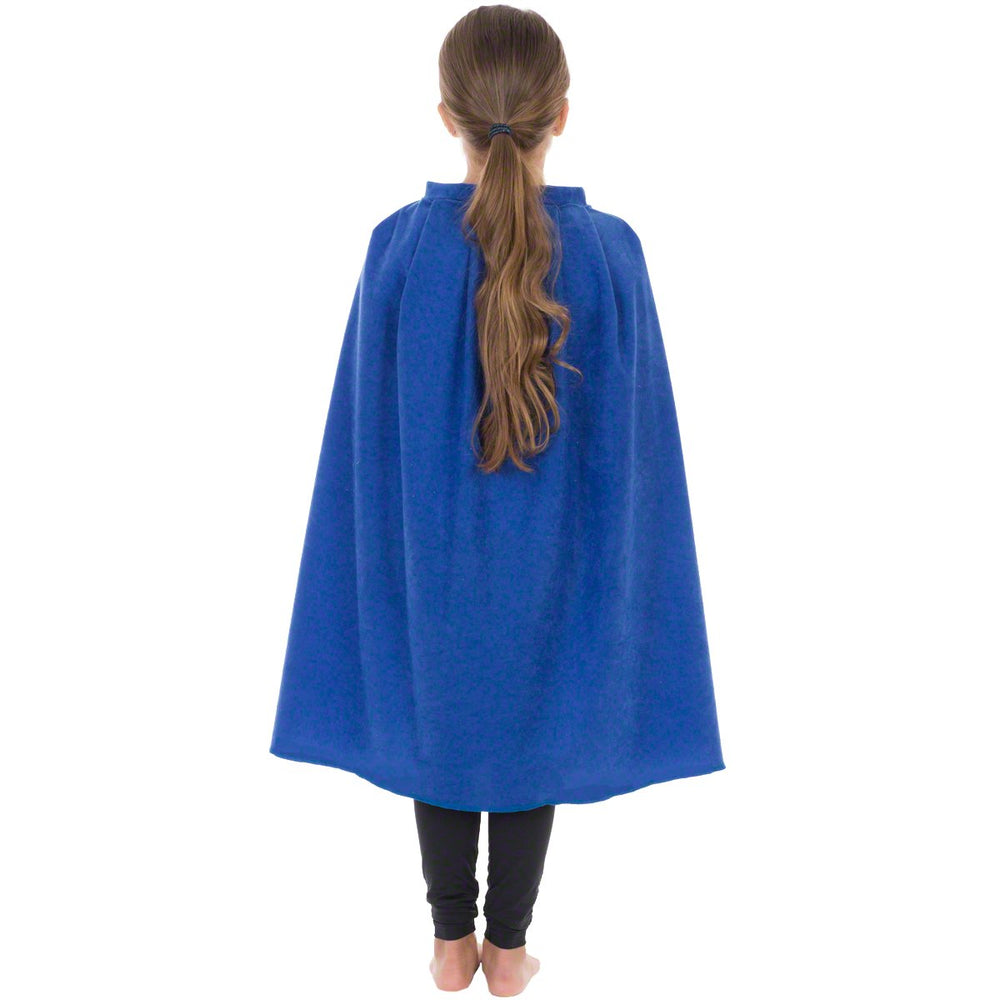 Image of Blue superhero Cape kids fancy dress costume | Charlie Crow