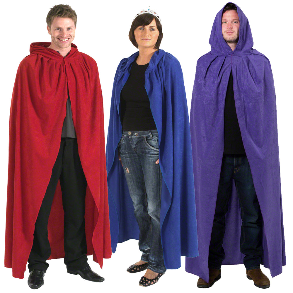 Red adult unisex cloak fancy dress costume