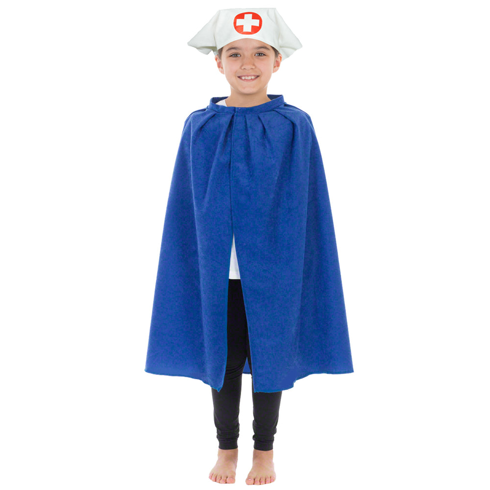 Image of Charlie Crow Nurse hat and cape costume