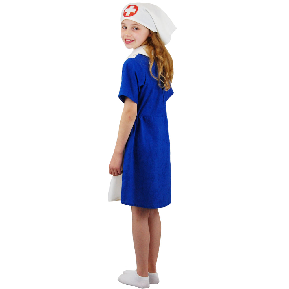 WW1 | WW2 First / Second World War Nurse Dress and Hat costume for kids