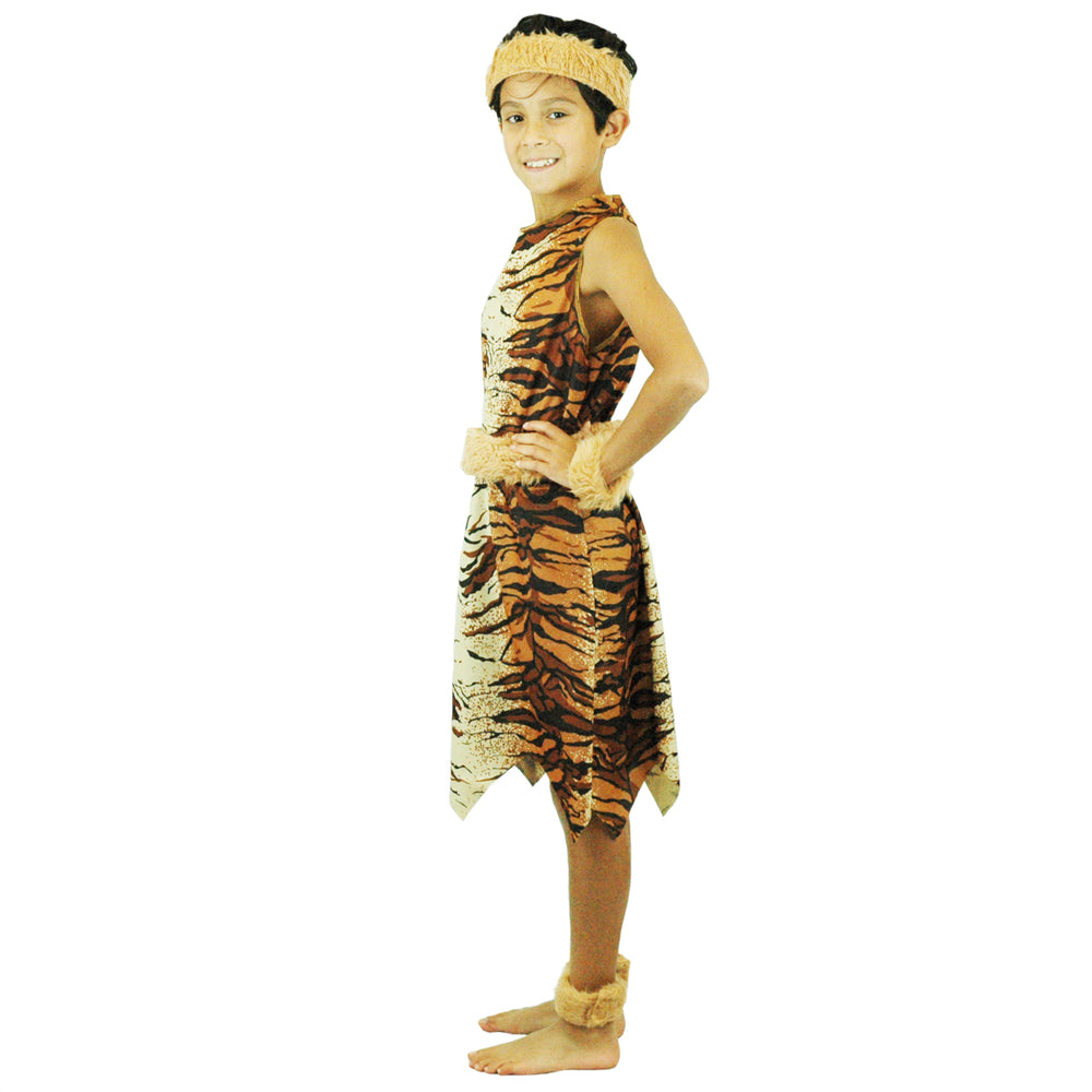 5-7 Yrs | Tiger Caveman prehistoric costume