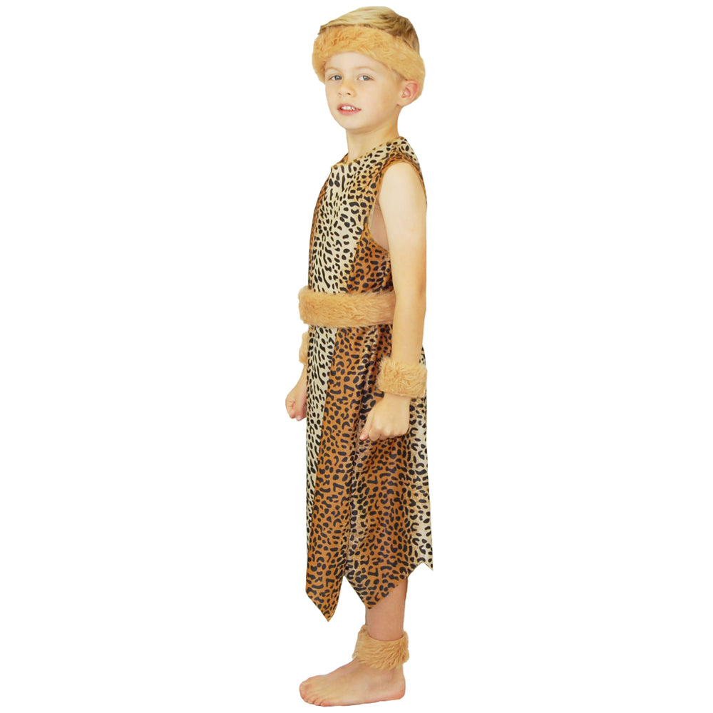 5-7 Yrs | Leopard Caveman prehistoric costume