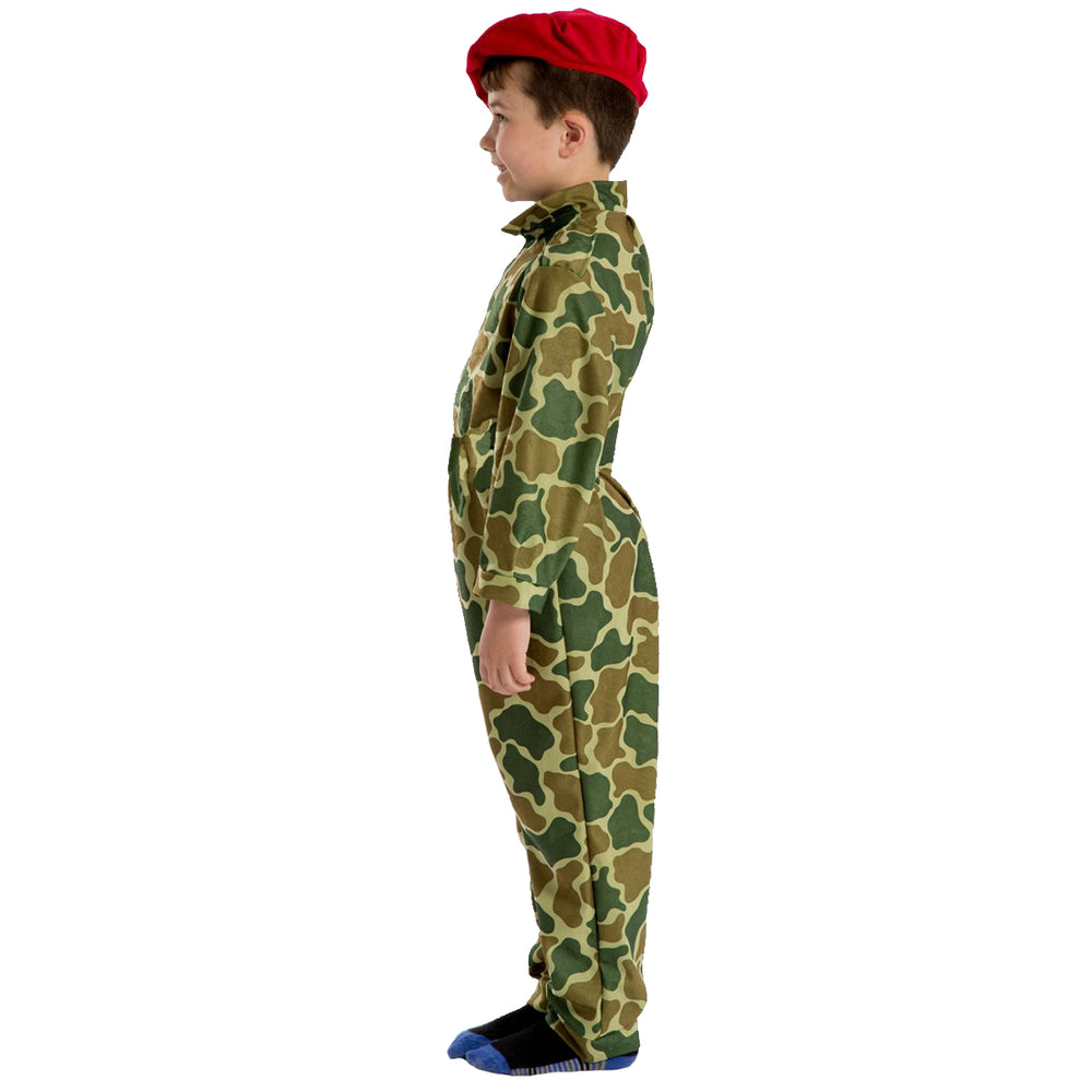Red beret soldier costume