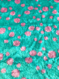 Short Pile Animal Pattern Faux Fur Fabric - Bee/Zebra/Giraffe/Blue & Pink Spotty