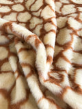 Short Pile Animal Pattern Faux Fur Fabric - Bee/Zebra/Giraffe/Blue & Pink Spotty