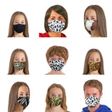 Schwarze Gesichtsmaske für Kinder und Erwachsene