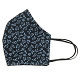 Liberty Fabric Face mask for Childen and Adults (Black Cherry)