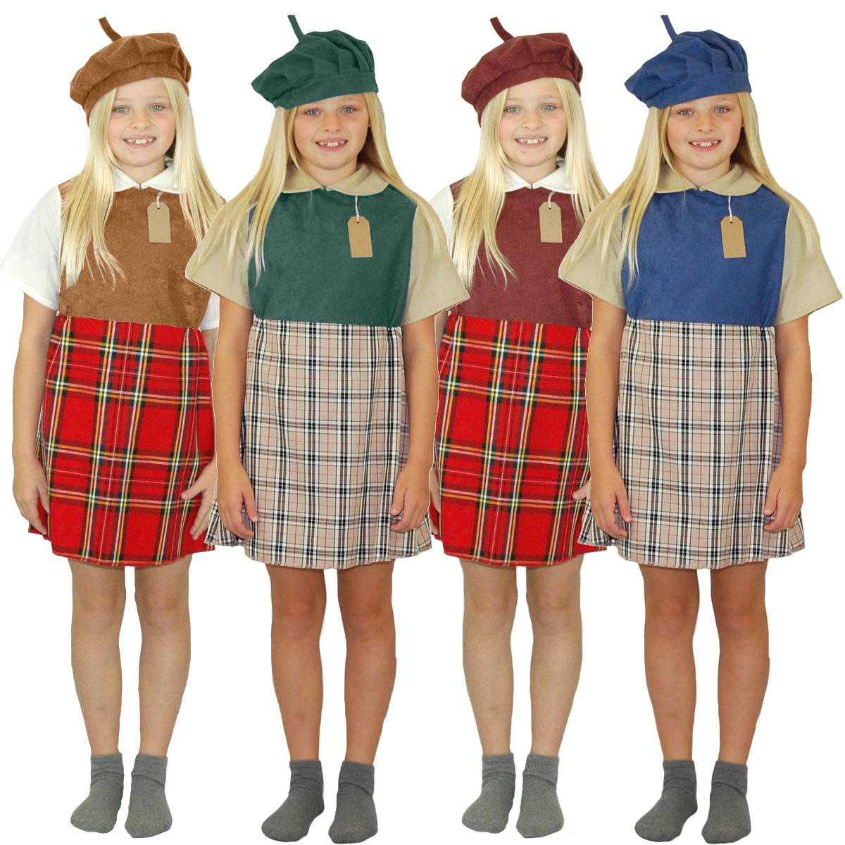 Evacuee Girl costume for kids Charlie Crow