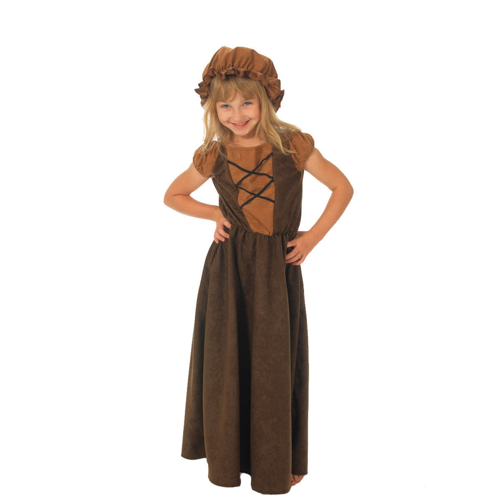Image of Brown Peasant costume for girls | Charlie Crow