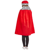 Red Royal Queen / King cape costume with crown