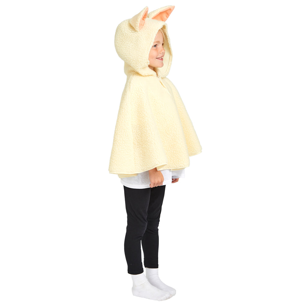 Image of Cream Lamb / Sheep toddler cape costume