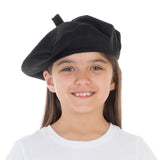 Image of Black Beret French hat costume for kids | Charlie Crow