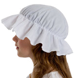 Image of Kids white peasant girl mob fancy dress hat | Charlie Crow