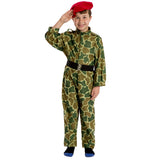Image of Red beret soldier | Army camouflage kids costume | Charlie Crow
