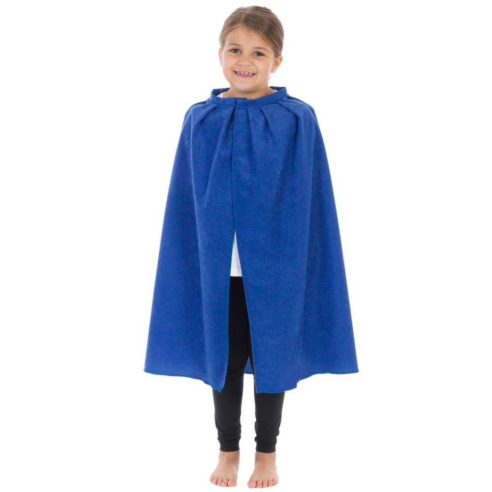 Image of Blue superhero Cape kids fancy dress costume | Charlie Crow