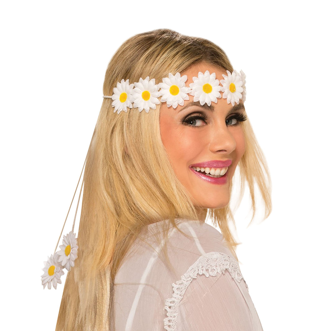 Hippy daisy headband 60's 70's - Main Image