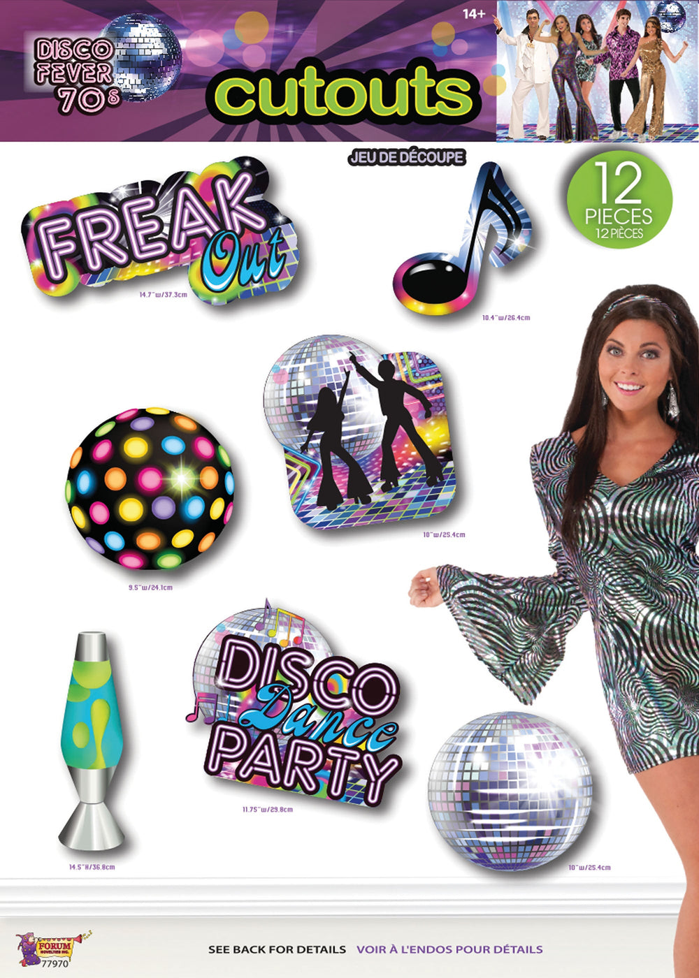 Disco party cut outs